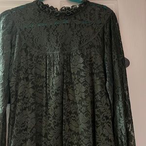 Floral lace XL blouse